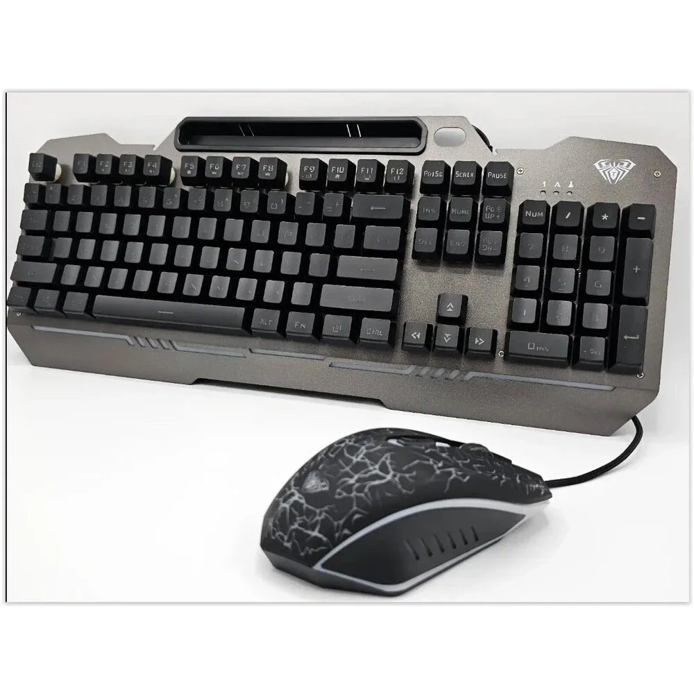 AULA Keyboard T102- 104 Key RGB Gaming Keyboard and Mouse Combo Wired No Box NEW